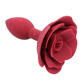 Adult Portabil Jucarii Sexuale Pentru Femei Cuplu Dilatator Mare Anal Toy Rose Forma Dop de Fund Sexy penis artificial sex Feminin Plug Anal Coada Magazinul de Jucării Sexuale
