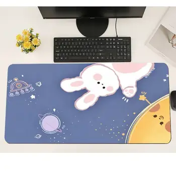 Kawaii urs bunny Desktop Pad Gaming Mousepad Mare Gamer Moale Tastatura PC-ului de Birou Mat Anti-Alunecare Confort Pad Papetărie, Accesorii