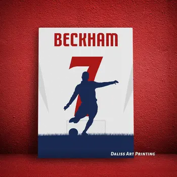 Panza vedeta de Fotbal David Beckham Poze Decor Acasă Picturi Poster HD Printuri de Arta de Perete Modular Living Încadrată