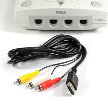 1,8 M 6FT RCA AV Cablu a/V Pentru Sega Dreamcast Stereo Composite Audio-Video TV AdapterCompatible Cu Toate Sega Dreamcast Console