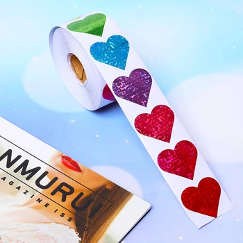 8 Modele in forma de Inima de Dragoste Ziua Îndrăgostiților autocolante Petrecere de Nunta Sigiliu Etichete Decor Cadou Folie de Etichete Autocolante Auto-adeziv