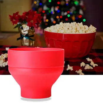 Silicon de popcorn cuptor cu Microunde pliat popcorn Creativ înalt rezistent la temperaturi mari, acoperite cu silicon găleată