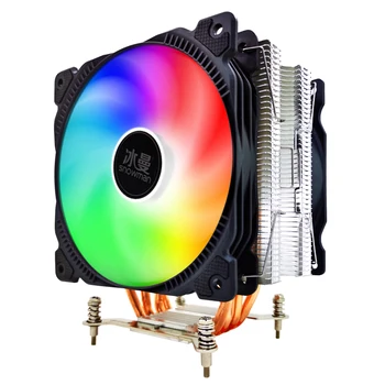 Om de ZĂPADĂ 4 Conducte de Căldură Cooler CPU RGB 120mm PWM 4Pin PC liniște pentru Intel