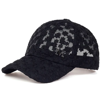 Moda Vara Dantela Șapcă de baseball Bumbac sălbatic golf Caps Pentru Femei ochiurilor de Plasă Respirabil Snapback hat Hip Hop de sex Feminin Capace Reglabil