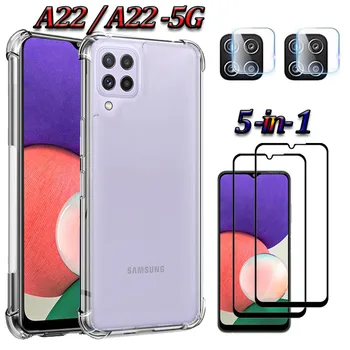 Accesorii telefon Cazuri Galaxy a22 Caz Pentru Samsung A22 22 A52 4g la Șocuri Capacul de Pe Samsung Galaxy a22 5G Caz Transparente
