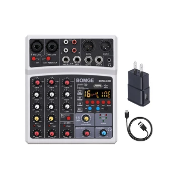 DJ Console USB Phantom Power Efecte 4 Canale Audio Mixer de Sunet compatibil Bluetooth USB Record placa de Sunet cu 16 Efecte DSP