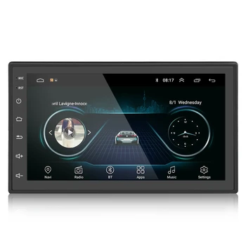 NOUL Negru 2DIN Android Auto Multimedia MP5-Player, Radio Navi GPS WIFI Radio 2 Din 7 Inch Ecran Apăsați Bluetooth FM Audio Auto Ster