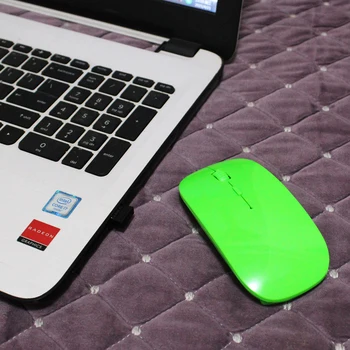 Wireless Mouse de Calculator 1600 DPI, USB, Optic 2.4 G Receptor Super Slim Mouse-ul Pentru Laptop PC