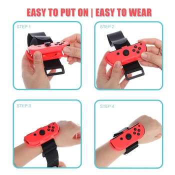 1 Pereche Trupa De Dans Reglabil JoyCon Controller Elastic Dans Trupa Încheietura Mâinii Se Potrivesc Curea De Mână Brățară Pentru Nintendo Nintend Comutator
