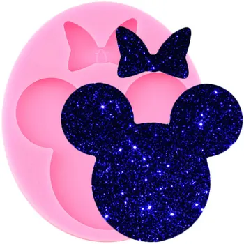 Disney Mickey Cap Matrite De Silicon Arcuri Fondant Tort De Decorare Instrumente Bijuterii Breloc Rășină Epoxidică Mucegai Bomboane De Ciocolată Matrite