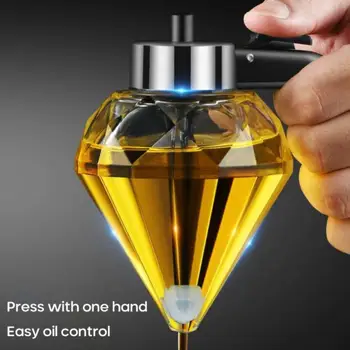 Diamant Sticla Sticla de Ulei Distribuitor cu O singură mână Realimentare Bot Condimente Sos de Sticlă Container de Depozitare Accesorii pentru Bucătărie Gadget-uri