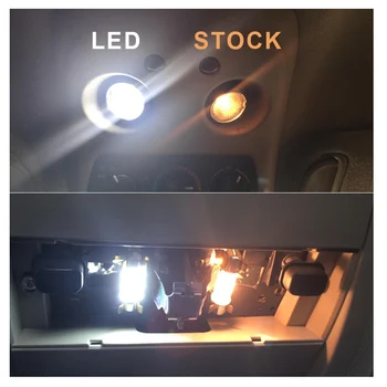 9pcs Alb Canbus Becuri Auto LED Plafon Interior Kit de Lumina se Potrivesc Pentru Kia Forte 2016 2017 Harta Dom torpedo Lampa de Licență