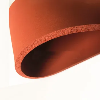 Spuma de silicon Burete Placa Foaie de Bord de Izolare Termică Bandă Pătură Pătrat 500 x 500 x 5mm Rosu