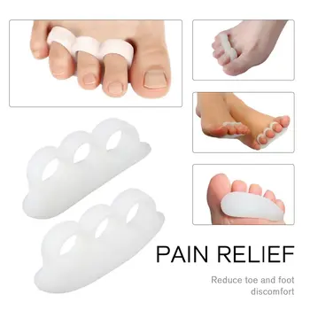 2 buc Gel Separatoare de Deget de la picior Tărgi de Aliniere se Suprapun Degetele de la picioare Orteze & Degetele de la picioare Ciocan Ortopedice Perna de Îngrijire de Picioare Pantofi Tălpi