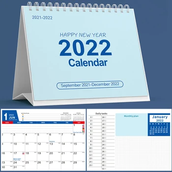 2021 2022 Calendar De Birou Flori Simple Calendar Lunar Agenda Planner Programul De Organizator Desktop Papetărie, Rechizite De Birou