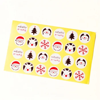 60pcs/set Hârtie de Crăciun Autocolant de Anul Nou Sigiliul de Hârtie de Ambalare Etichetă Xmas Special Etichete de Pret Pentru Cookie Cadou Autocolante