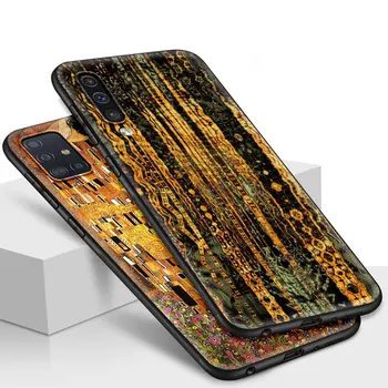 Noapte înstelată Klimt Sarutul Caz de Telefon pentru Samsung Galaxy A50 A10-70 A30 A40 A20s A10s A10e A80 A90 A51 5G Capac Soft Shell