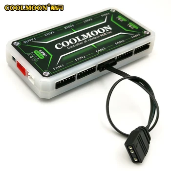 COOLMOON cablu adaptor 5V3Pin să 6pini cablu adaptor Luna de Cool Hub dedicat cablu adaptor Unificate de control al iluminatului