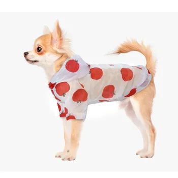 Câine Ploaie de Soare-dovada de Îmbrăcăminte de Vară de Protecție solară Hanorac Mici Haine de Câine de Imprimare Poncho Pentru Mici și Mijlocii Animale de companie Cățeluș Pisica