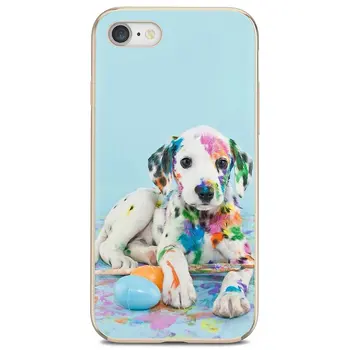 Copilul catei Dalmatian Dog Epocă Silicon Cazul în care Telefonul Pentru Huawei Honor 6 6A 7 7X 7A 7C 8 8C 8X 9 9X 10 10 20 Juca Lite Pro