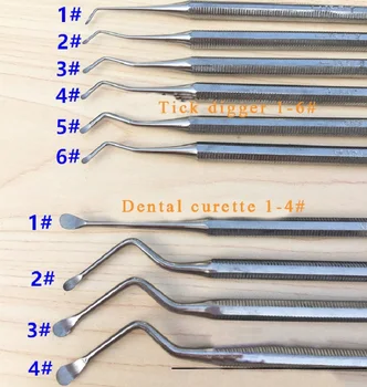 Materiale dentare, cules de dispozitiv, dentare chiuretă, curățare lingura, spatula, instrument special pentru îndepărtarea tartrului