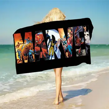 Marvel Prosoape de Baie Fibre de Poliester Disney Avengers Prosop de Plajă Captain America, Hulk, Iron Man, Spiderman Prosop de Plaja pentru Baie