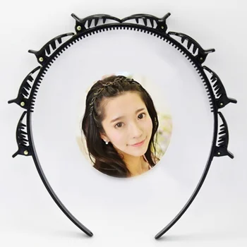 Moda Braider Clip de Păr pentru Femei Ac de păr pentru Păr Fată Păr Cerc cu mai Multe etaje Firicel de Aer Țese Cap Hoop Instrument de Styling 1 BUC