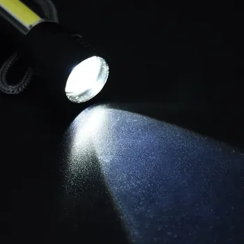 Portabil T6 LED COB rezistent la apa Lanterna Tactice USB Reîncărcabilă Camping Lanterna cu Zoom Focus Lanterna Lumina Lămpii de Noapte, Lumini