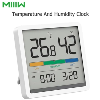 Miiiw Mut de Temperatură Și Umiditate Ceas Senzorului de Interior de Înaltă precizie Camera Copilului, C/F Temperatura Monitor Digital cu Ecran LCD