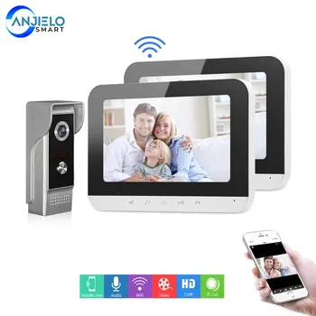 Smart Home Security Vizual Interfon IP Inteligent Video Ușa Telefon Viziune de Noapte Suport Telefon Mobil App Control de la Distanță Ușa de Clopot