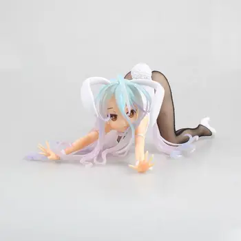 Japonia Figura Sexy nici un Joc Nu Viata Shiro Fata Bunny PVC Acțiune Figura Japonia 12cm Figura Anime Colectie de jucarii Model de Papusa Pentru Cadou