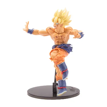 22cm Dragon Ball Z Figura Anime Son Goku PVC Jucării Războaie Daune Model de Acțiune Figurals Super Saiyan Brinquedos DBZ Juguetes Figma