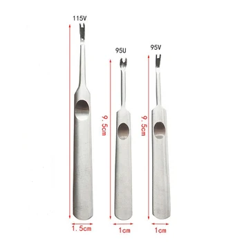 3 Buc Tool Kit DIY de Mână Cusut U+V în Formă de Piele de Cusut Skiving Tool Pielărie Perforator Marginea Beveler Face Noi