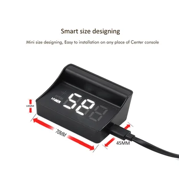 EANOP E100 Smart Mini HUD Head Up Display Parbriz Vitezometru Proiector pentru Tesla Model 3 Auto Sistem Inteligent