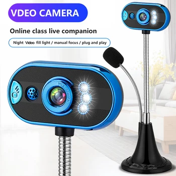 1080P Full HD USB Live Webcam pentru Desktop Laptop Camera Web cu Microfon cu Mașina Gratuit Plug and Play Periferice pentru computere