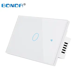 BONDA atingeți comutatorul NE-standard graffiti inteligent WiFi + RF + Alexa control vocal inteligent de perete adaptor WiFi AC 110v250v control de la distanță