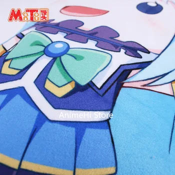 Anime Kono subarashi sekai ni shukufuku wo Aqua Konosuba Figura Perna Cosplay Jucărie de Pluș Moale Papusa Dublă față-Verso Caz 48cm Cadou