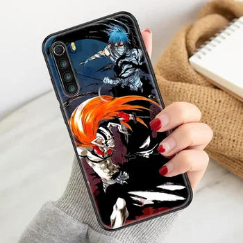 Anime Bleach Kurosaki Ichigo Telefon caz Pentru Xiaomi Redmi Nota 7 7A 8 8T 9 9 9 10 K30 Pro Ultra black pictura coajă destul de