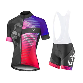 Femeie Ciclism Jersey Set liv violet de vară 2020 MTB Biciclete Rutiere Îmbrăcăminte Respirabil Biciclete de Munte de Haine Rapid-Uscat Ciclism Set