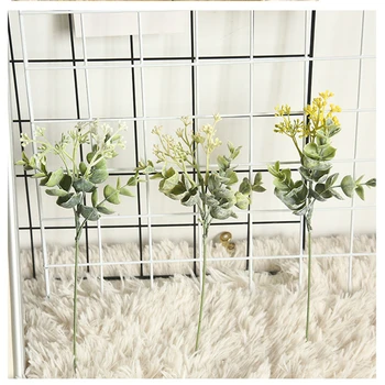 1 buc plante Artificiale decorative coroane de flori de nunta decor acasă accesorii diy cutie de cadou de simulare frunze de iarba fals
