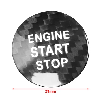 Fibra de Carbon ABS Motor Auto Start Stop Butonul Comutatorului de Aprindere Acoperire Autocolant Pentru LEXUS IS250 IS350 2006-2013 Negru/Rosu