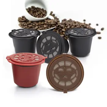 4buc/set Reîncărcabile Reutilizabile Capsula de Cafea Ceasca Filtru Compatibil cu Nespresso Filtrare Efectul Este Bun Și Gras Viață Lungă
