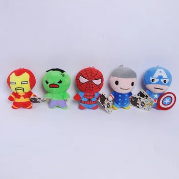 10cm Marvel Avengers Moi Umplute Captain America, Iron Man, Spiderman Jucarii de Plus Film Păpuși Cadouri de Crăciun pentru Copii Baieti