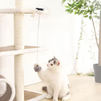 Electric Jucării Pentru Animale De Companie Automată A Trata Pisica Jucarie De Ridicare Minge De Pene Pisica Jucarii Interactive Puzzle Inteligent Aprovizionare Pentru Animale De Companie Pisica Produse