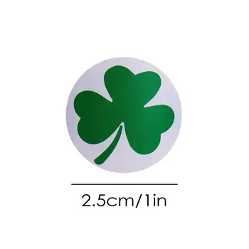 500PCS St. Patrick ' s Day Trifoi Decal Rola Autocolant Automată Adeziv Etichetă de Hârtie Bandă pentru Decor