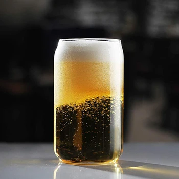Creative Cola Poate în Formă de Ceașcă de Sticlă Pahare de Bere Pahar Lapte, Ceai, Cafea Beau Cana Cana de Cafe-Bar Băuturi Suc de Cana 400ML/550ML