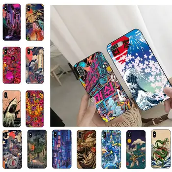 Desene animate japoneze pub Dragon val anime Telefon Caz Pentru iPhone 11 8 7 6 6S Plus 7 plus 8 plus X XS MAX 5S XR 12 11 Pro max se 2020