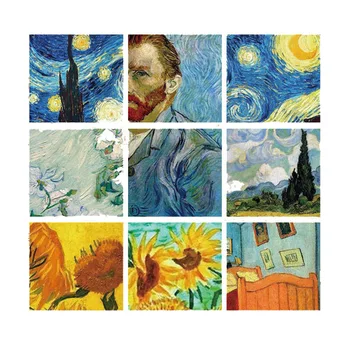 Van Gogh Starry Sky Fier pentru transfer termic Pentru Imbracaminte Termo Autocolante de Fier Pe Patch-uri de Transfer de Căldură Adeziv Parches Para Ropa DIY