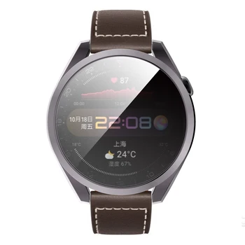 TPU Coajă Moale Pahar Plin cu Ecran Protector Cadru Caz Pentru Huawei Watch 3/3 Pro 48/46mm Smartwatch 3pro Bara de protecție de Protecție Acoperă