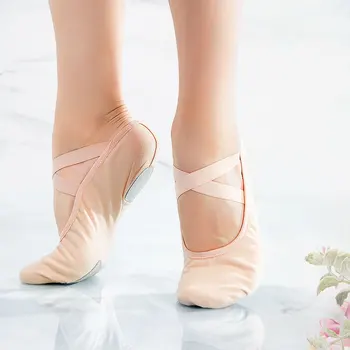 Femei pantofi de Balet de Dans pentru Adulti Copii Papuci de Balet Talpă Moale Panza Profesionala Formare Dans Pantofi pentru Balet